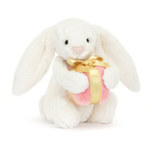 Bashful Bunny With Present One Size JELLYCAT