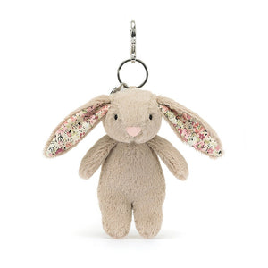 Blossom Beige Bunny Bag Charm One Size JELLYCAT