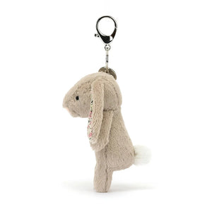 Blossom Beige Bunny Bag Charm One Size JELLYCAT