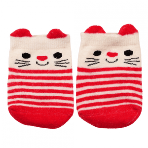 Calcetines Bebé Gato Rojo (un par) 