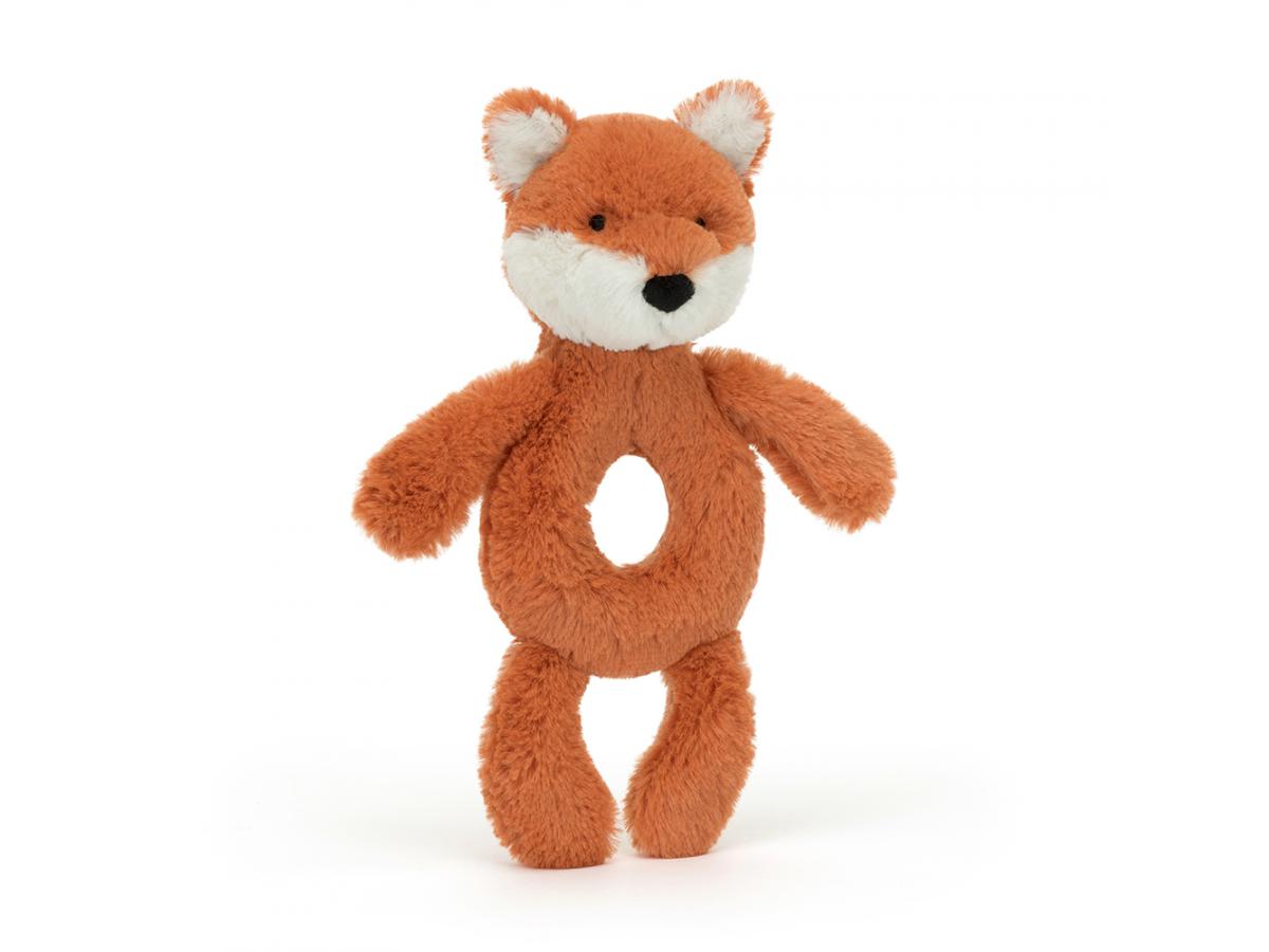 Bashful Fox Cub Ring Ratlle One Size JELLYCAT