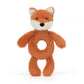 Bashful Fox Cub Ring Ratlle One Size JELLYCAT