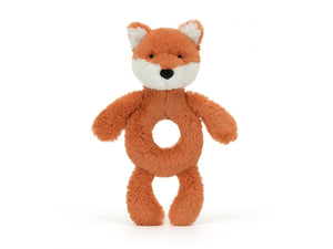 Bashful Fox Cub Ring Ratlle One Size JELLYCAT