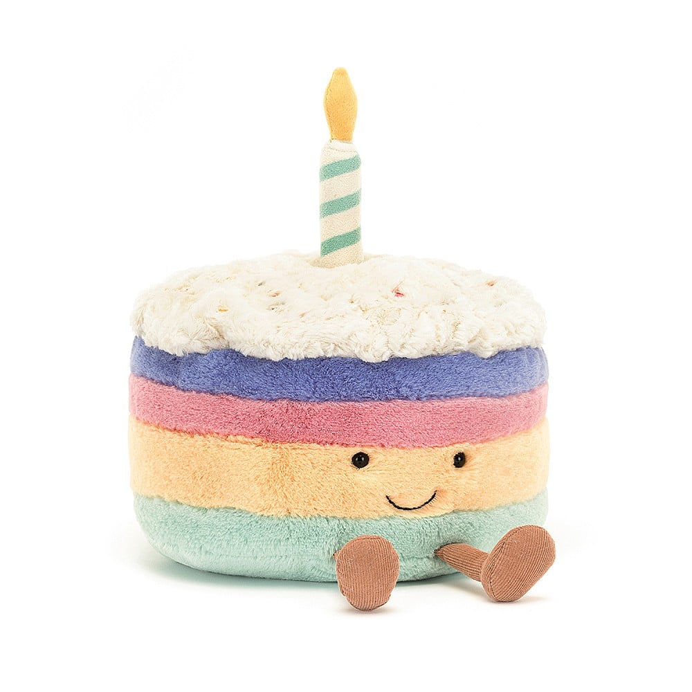 Amuseable Rainbow Birthday Cake One Size JELLYCAT