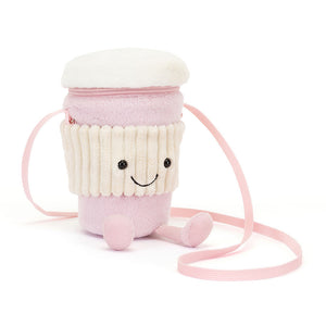 Amuseables Coffee-To-Go Pink Bag One Size JELLYCAT