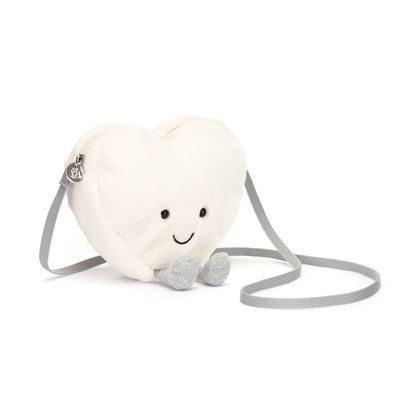 Amuseables Cream Heart Bag One Size JELLYCAT