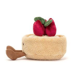 Amuseables Fleurette Strawberry Tart One Size JELLYCAT