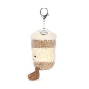 Amuseables Coffee-To-Go Bag Charm One Size JELLYCAT