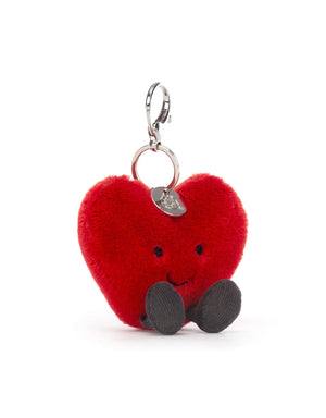 Amuseable Heart Bag Charm One Size Jellycat