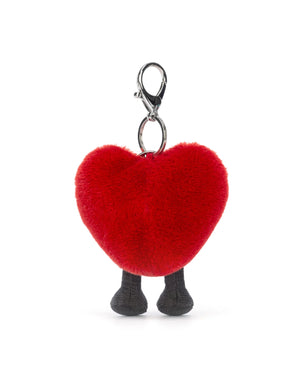 Amuseable Heart Bag Charm One Size Jellycat