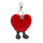 Amuseable Heart Bag Charm One Size Jellycat