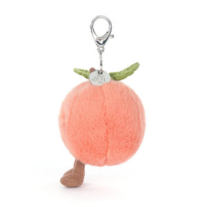 Amuseables Peach Keychain, One Size, JELLYCAT