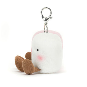 Amuseables Pair Of Marshmallows Bag Charm One Size JELLYCAT