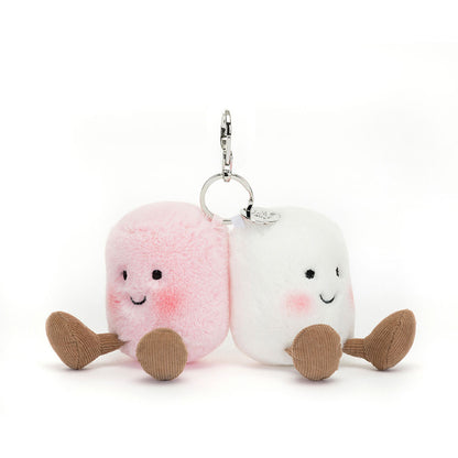 Amuseables Pair Of Marshmallows Bag Charm One Size JELLYCAT