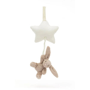 Bashful Beige Bunny Star Musical Pull One Size JELLYCAT