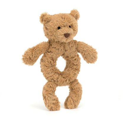 Bartholomew Bear Ring Ratlle One Size JELLYCAT