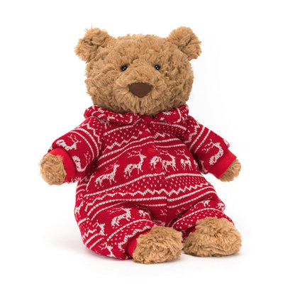 Bartholomew Bear Winter Pyjamas One Size JELLYCAT