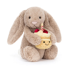 Bashful Beige Bunny 'Birthday' One Size JELLYCAT