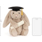 Bashful Bunny Graduation Outfit One Size JELLYCAT