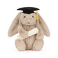 Bashful Bunny Graduation Outfit One Size JELLYCAT
