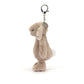 Blossom Beige Bunny 'Petal' Bag Charm One Size JELLYCAT