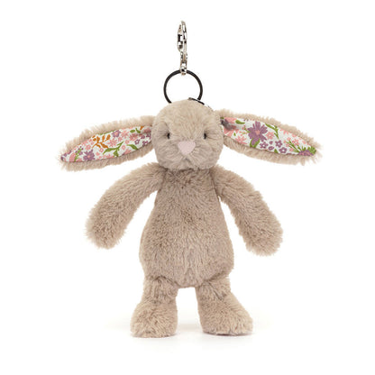 Blossom Beige Bunny 'Petal' Bag Charm One Size JELLYCAT