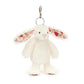 Blossom Cream Bunny 'Berry' Bag Charm One Size JELLYCAT