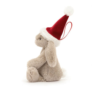 Bashful Christmas Bunny Decoration Tiny JELLYCAT