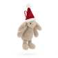 Bashful Christmas Bunny Decoration Tiny JELLYCAT