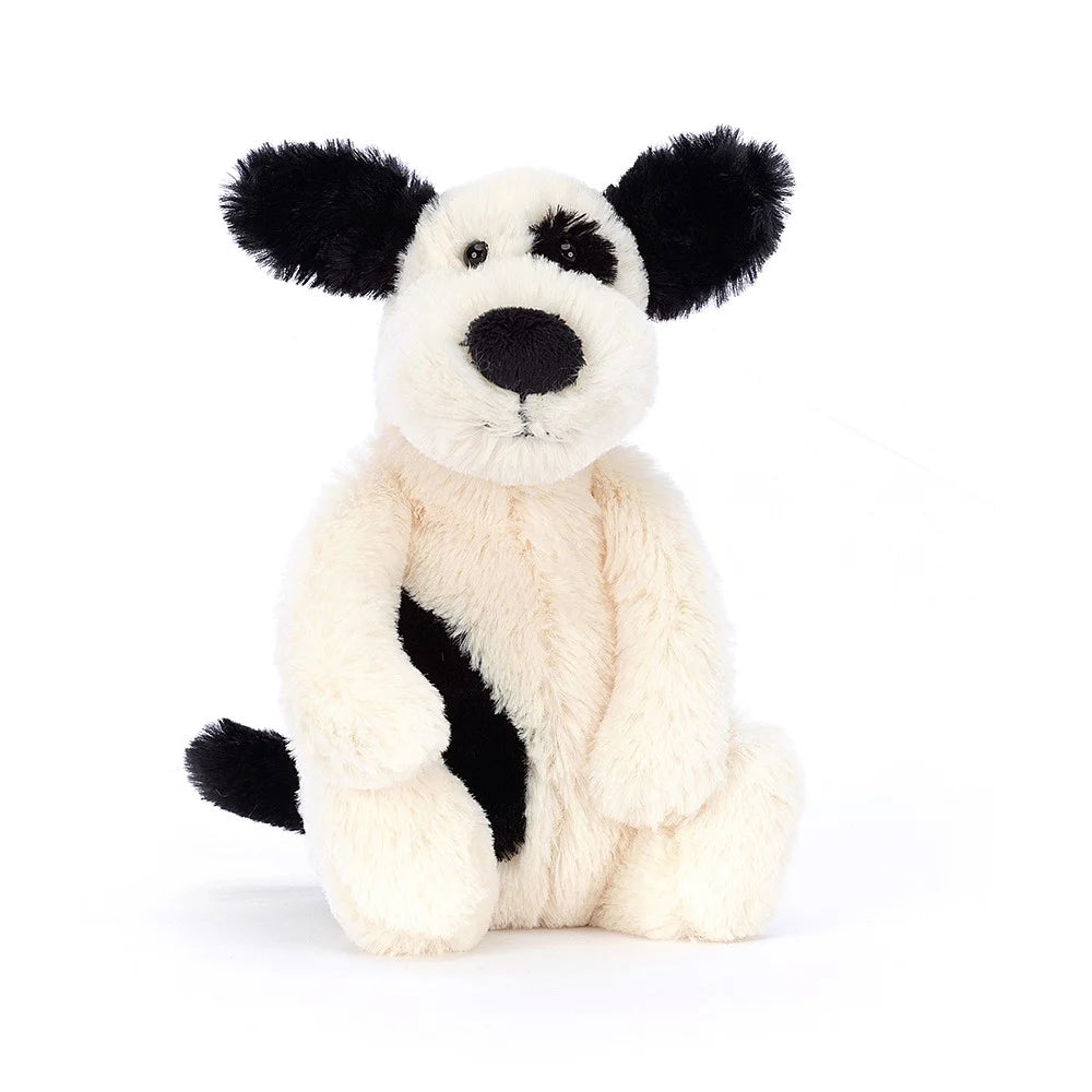 Bashful Black & Cream Puppy Small JELLYCAT