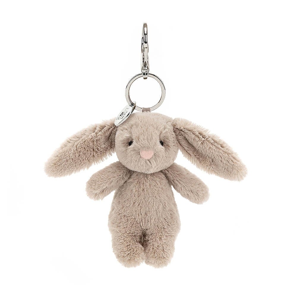 Bashful Bunny Beige Bag Charm One Size JELLYCAT