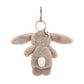 Bashful Bunny Beige Bag Charm One Size JELLYCAT