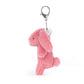 Bashful Bunny Pink Bag Charm One Size JELLYCAT