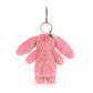 Bashful Bunny Pink Bag Charm One Size JELLYCAT