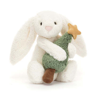 Bashful Bunny with Christmas Tree One Size JELLYCAT