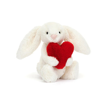 Bashful Red Love Heart Bunny Small JELLYCAT