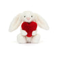 Bashful Red Love Heart Bunny Small JELLYCAT