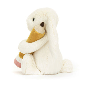 Conejito Tímido Con Lápiz Talla Única JELLYCAT