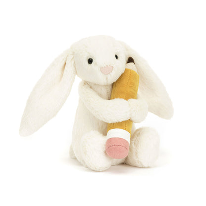 Bashful Bunny With Pencil One Size JELLYCAT