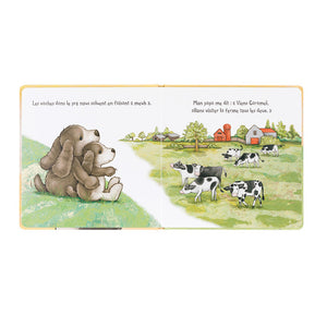 Caramel The Shy Doggie And His Dad Book One Size JELLYCAT