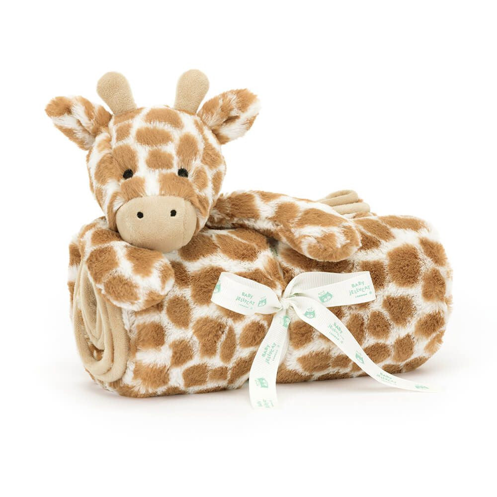 Bashful Giraffe Blankie One Size JELLYCAT