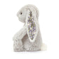 Blossom Silver Bunny 'Bloom' Medium JELLYCAT