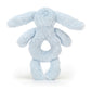 Bashful Blue Bunny Ring Ratlle One Size JELLYCAT