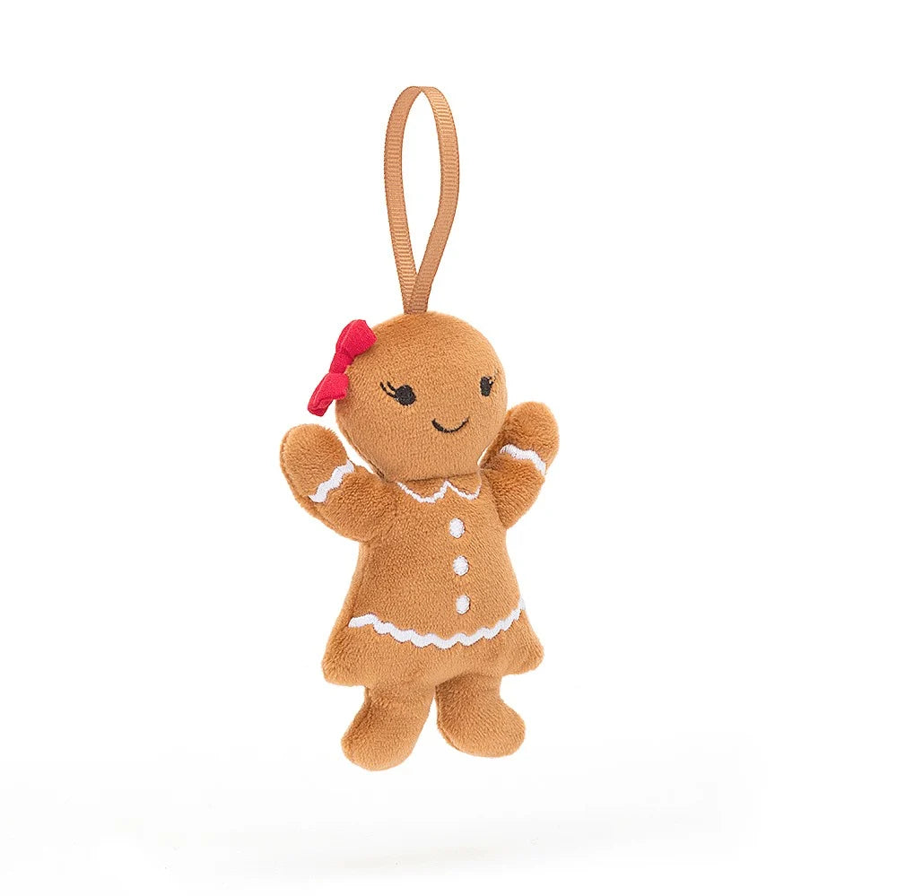 Festive Folly Gingerbread Ruby One Size JELLYCAT