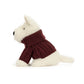 Munro Scottie Dog 'Winter Jumper' One Size JELLYCAT