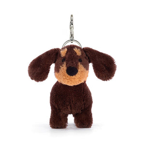 Otto Sausage Dog Bag Charm One Size JELLYCAT