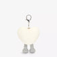 Amuseables Cream Heart Bag Charm One Size Jellycat