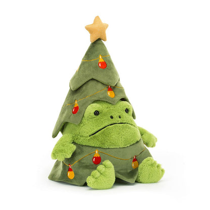 Christmas Tree Ricky Rain Frog One Size JELLYCAT