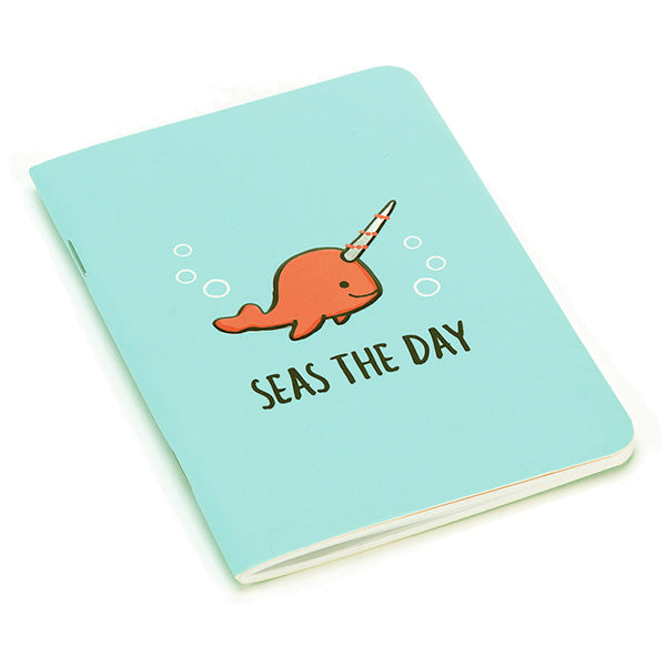 Seas the Day Aqua A6 Notebook One Size JELLYCAT