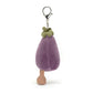 Vivacious Vegetable Eggplant Bag Charm One Size JELLYCAT